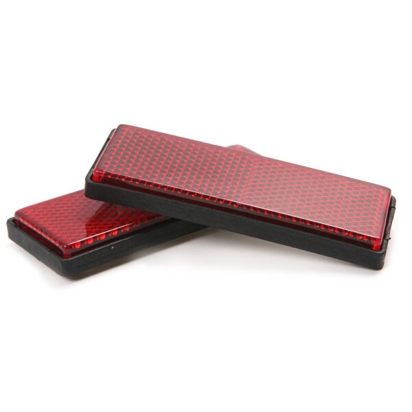 4Pcs Reflector Sticker Plastic Safety Warning Reflectors Exterior Accessories for Car Motorcycle Truck Bicycle Easy to install