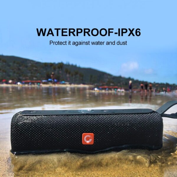 DOSS E-go ll Outdoor Bluetooth Speaker Portable Wireless Speakers IPX6 Waterproof shower speaker Microphone mini speaker for PC