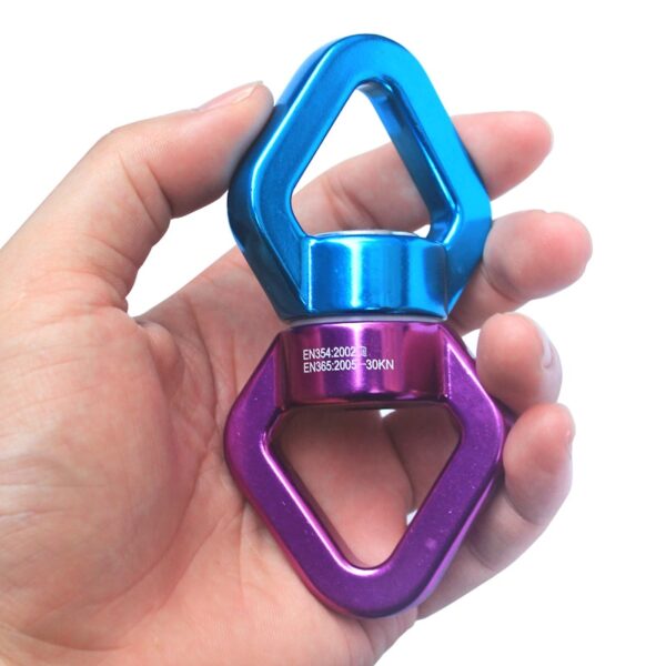Fitness CLIMB 30KN CARABIN Universal Ring Gimbal Ring Rotary Connector Rotational Hammock Swing Spinner Rope Swivel Connector