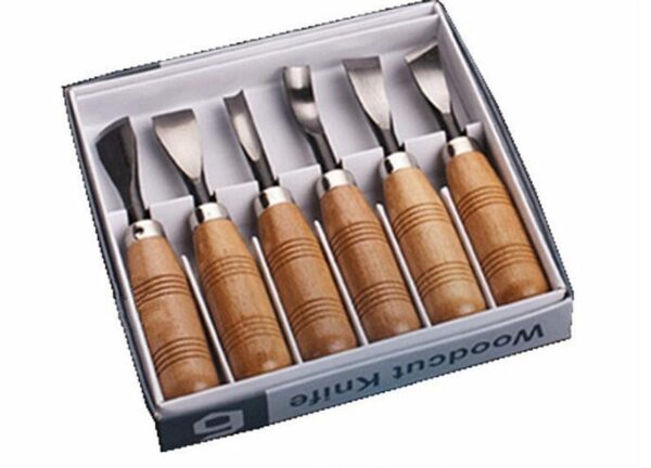 Wood Carving Wood Cut Knife Tool Set 6pcs/set Woodpecker DIY Hand Tools Chisel Set Knives Tool Set Woodworking