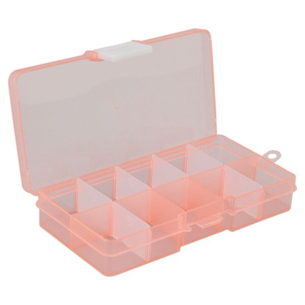 Organizer Plastic Case 10 Slots Cells Colorful Portable Jewelry Tool Storage Box Container Ring Electronic Parts Screw Beads