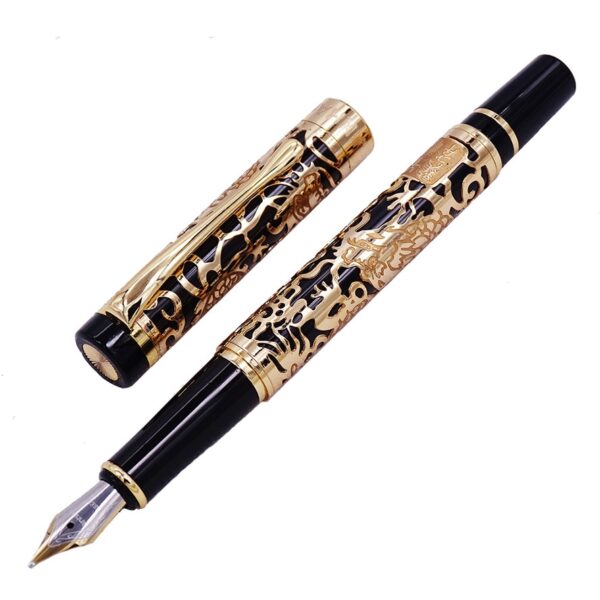 High Quality Luxury JinHao Dragon Fountain Pen Vintage Ink Pens for Writing Office Supplies Stationery Gift caneta tinteiro