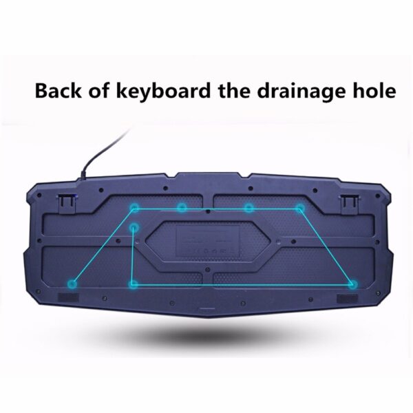 Russian/English Gaming Keyboard LED 3-Color M200 USB Wired Colorful Breathing Backlit Waterproof Computer Crack Keyboard