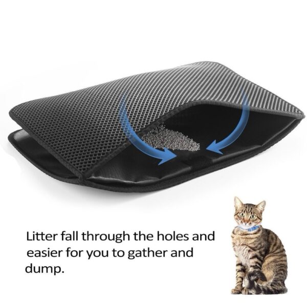 Pet Cat Litter Mat Double Layer Litter Cat Bed Pads Trapping Pets Litter Box Mat Pet Product Bed For Cats House Clean mat