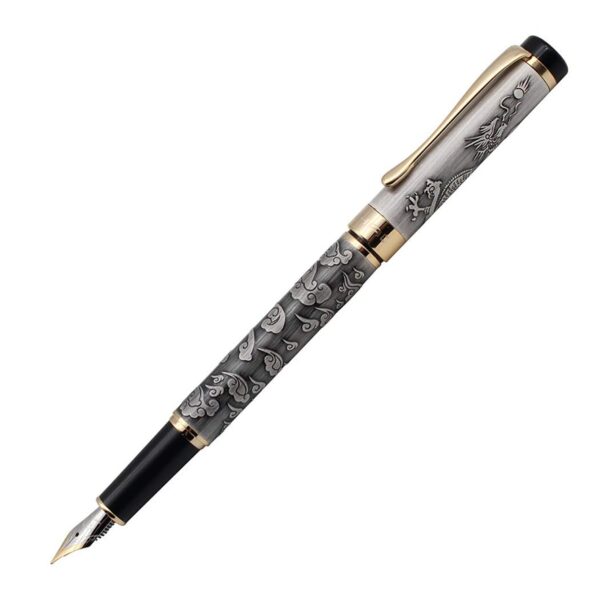 High Quality Luxury JinHao Dragon Fountain Pen Vintage Ink Pens for Writing Office Supplies Stationery Gift caneta tinteiro