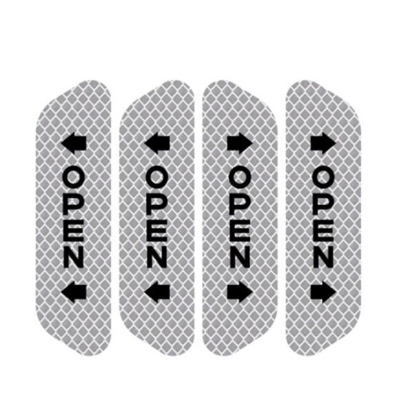 4pcs Car Door Safety Warning Mark Car Reflective Stickers Decal for Volkswagen VW Golf 4 6 7 GTI Tiguan Passat B5 B6 Jetta Polo