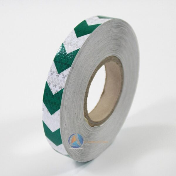 1inchx9m arrow traffic safety sign car safety reflective warning cinta reflejante pvc marking tape 5 colors