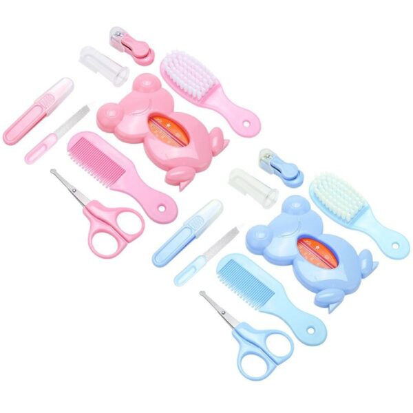 8Pcs/Set Baby Health Care Kit Portable Newborn Baby Grooming Kit Nail Clipper Scissors Hair Brush Comb Safety Care Set Baby care