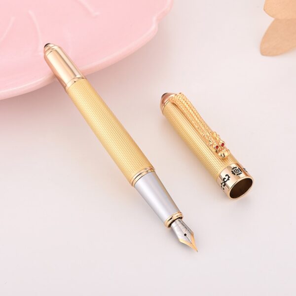 Jinhao1000 Fountain Pen Dragon Luxury Ink Pens High Quality Electroplating Caneta Tinteiro Stylo Plume Metal Pen Tip Office Gift