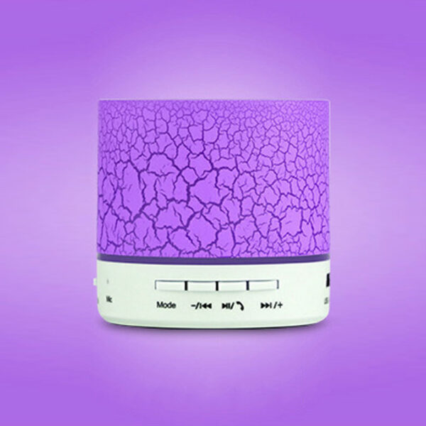 A9 Mini Colorful LED Crack Light Bluetooth Wireless Speaker Subwoofer Loudspeaker with Microphone Handsfree Phone Music Player