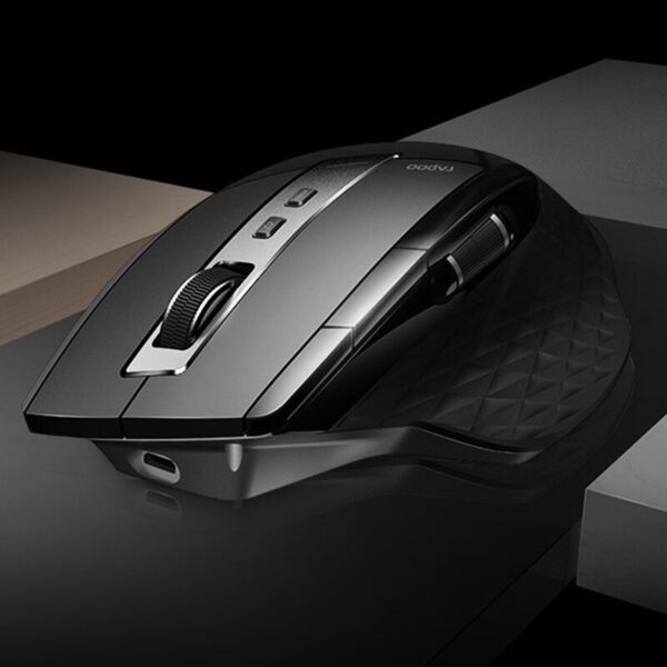 Latest Rapoo Rechargeable Multi-mode Wireless Mouse 3200DPI Switch between Bluetooth 3.0/4.0 and 2.4G for Four Device Connect