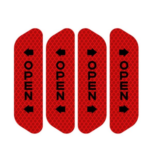 4pcs Car Door Safety Warning Mark Car Reflective Stickers Decal for Volkswagen VW Golf 4 6 7 GTI Tiguan Passat B5 B6 Jetta Polo