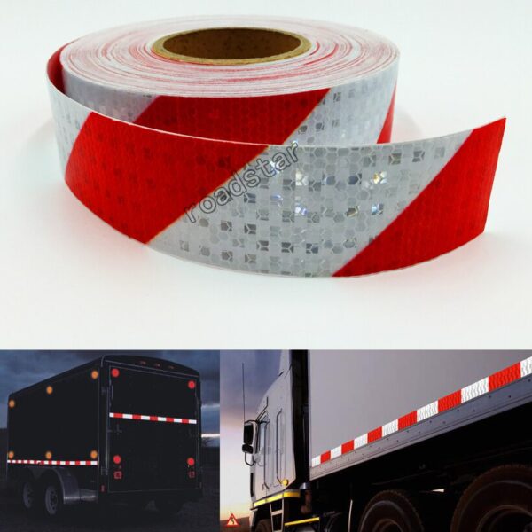 50mm X 5m Reflective Tape Stickers Auto Truck Pickup Safety Reflective Material Film Warning Tape Car Styling Decoration