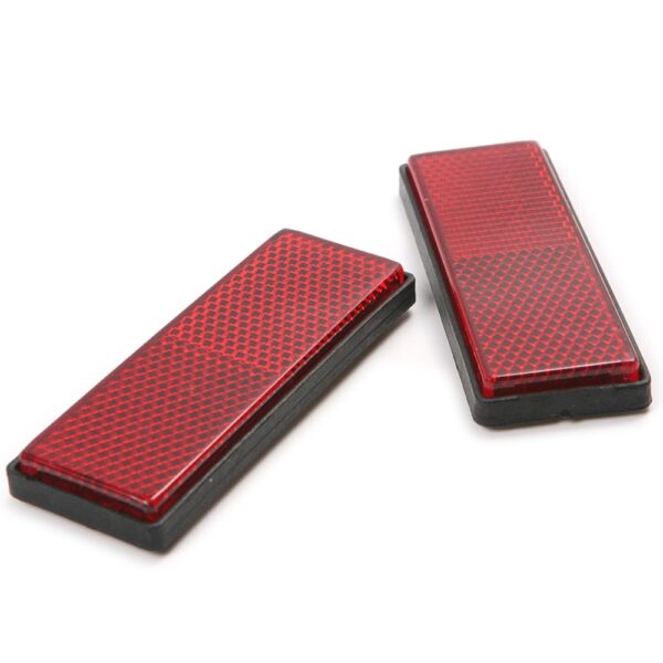 4Pcs Reflector Sticker Plastic Safety Warning Reflectors Exterior Accessories for Car Motorcycle Truck Bicycle Easy to install