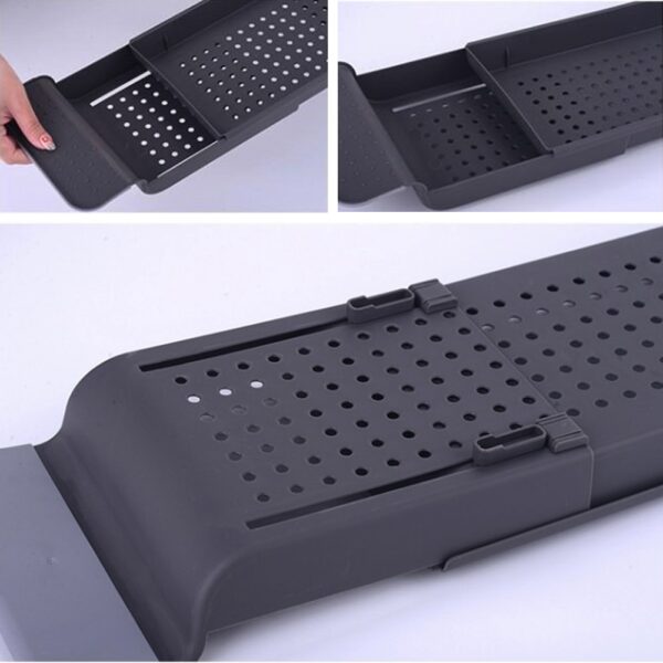 Telescopic Drain Bathtub Rack, Bathroom, Plastic Bath Basin, Rack, Bathtub, Kitchen Sink, Bath And Storage Rack