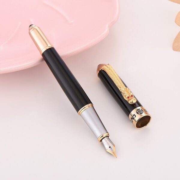 Jinhao1000 Fountain Pen Dragon Luxury Ink Pens High Quality Electroplating Caneta Tinteiro Stylo Plume Metal Pen Tip Office Gift