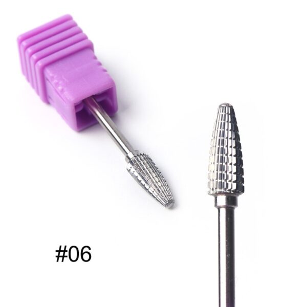 1pc Nail Drill Bit Carbide Tungsten Electric Milling Cutter Burrs Cuticle Remove Manicure Pedicure Machine Accessory Tool LY1014
