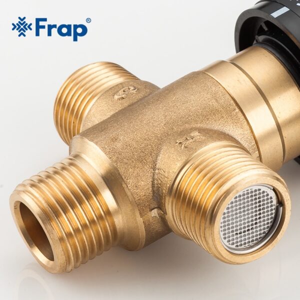 Frap Brass Thermostatic Mixing Valve Bathroom Shower Faucet Temperature Mixer Control Thermostatic Valve Home Improvement Y38058