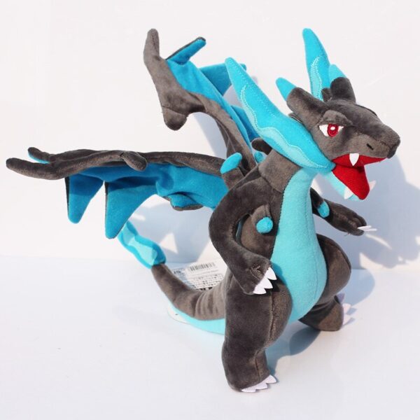 25cm Mega Evolution X Y Plush Toys Blue Charizard Soft Stuffed Dolls Gift for Children