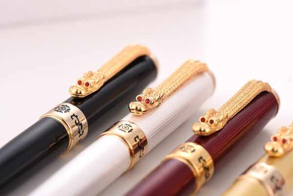Jinhao1000 Fountain Pen Dragon Luxury Ink Pens High Quality Electroplating Caneta Tinteiro Stylo Plume Metal Pen Tip Office Gift