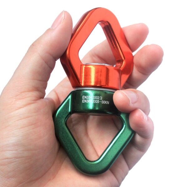 Fitness CLIMB 30KN CARABIN Universal Ring Gimbal Ring Rotary Connector Rotational Hammock Swing Spinner Rope Swivel Connector