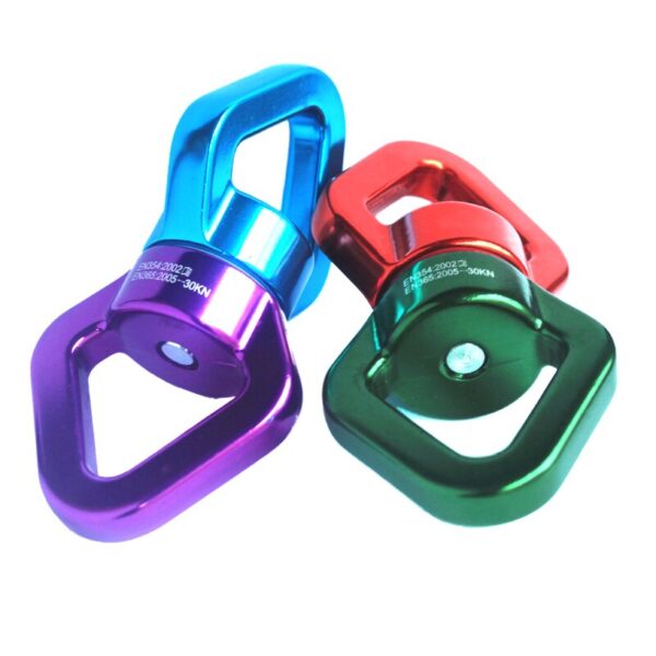Fitness CLIMB 30KN CARABIN Universal Ring Gimbal Ring Rotary Connector Rotational Hammock Swing Spinner Rope Swivel Connector