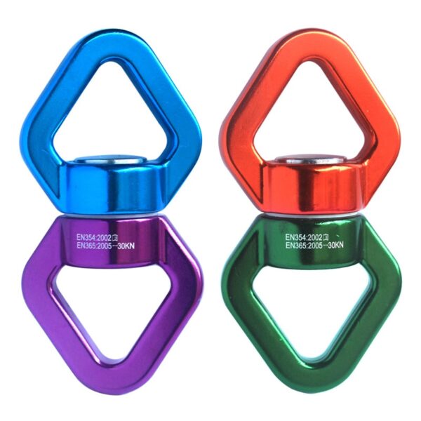 Fitness CLIMB 30KN CARABIN Universal Ring Gimbal Ring Rotary Connector Rotational Hammock Swing Spinner Rope Swivel Connector