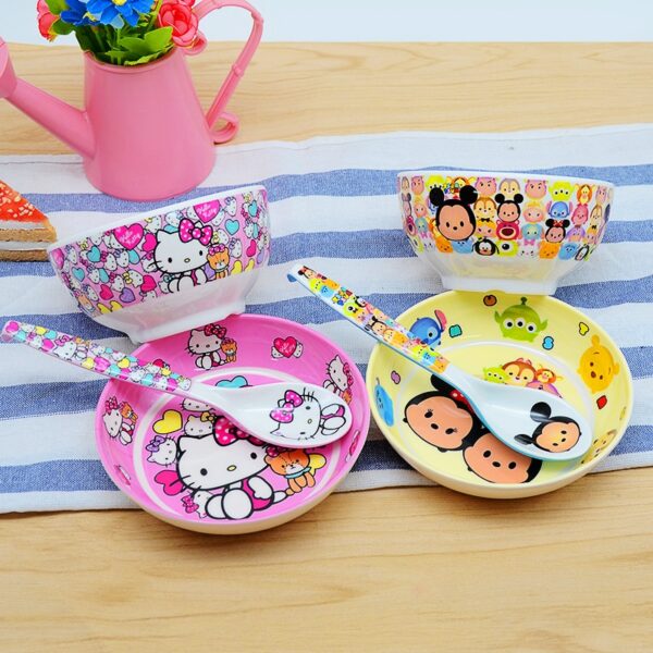 3pc/set baby cartoon Melamine...