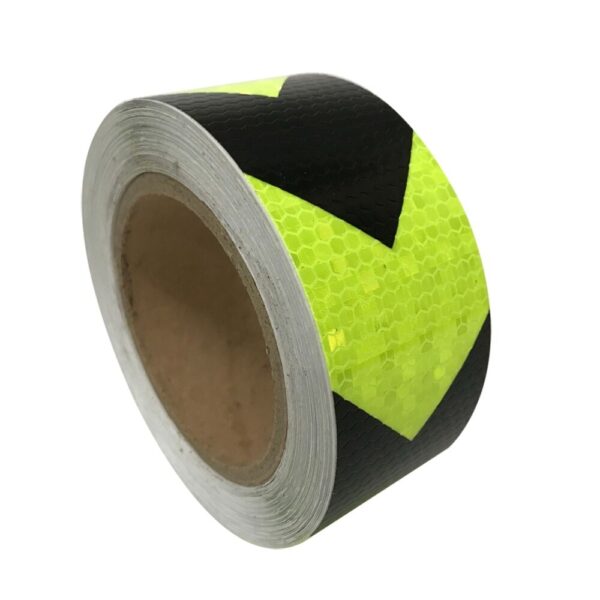 Arrow Conspicuity Tape Reflective Safety Warning Sign Car Truck RV Reflective Hazard Tape Conspicuity Safety Marking Fluorescent