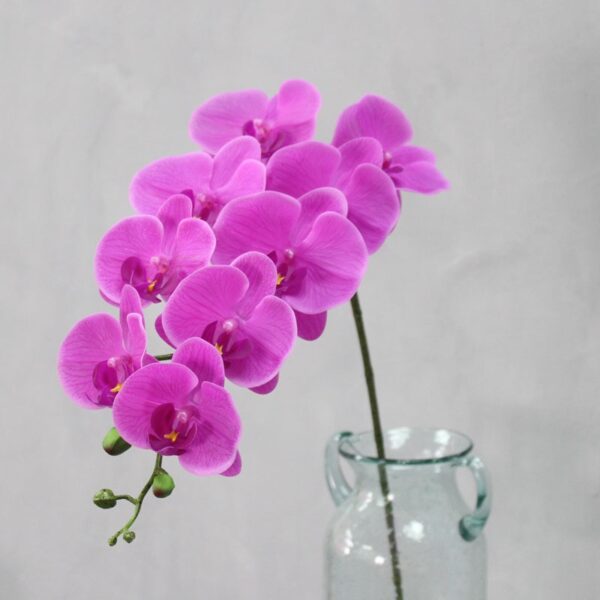 9 Head Real Touch PU Latex Phalaenopsis Artificial Flower Orchid Home Decor Bedroom Potted Plants DIY Wedding Material Wholesale