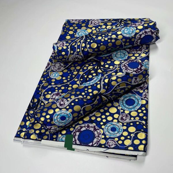 2021 African Gold Wax Fabric 100% cotton High Quality Nigeria Fabric Wax Print Ankara Wax For Sewing 6yards Women Fabric