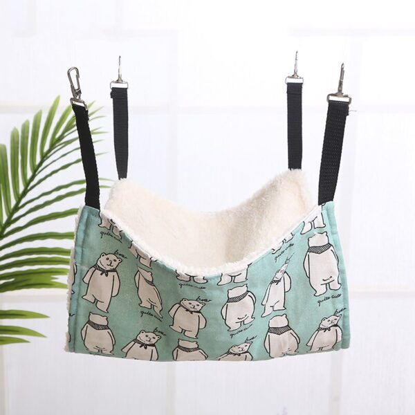 Designer Pet Cat Guinea Pig Hammock Cotton Ferret Mouse Hanging Bed Rodent Cartoon Print Products