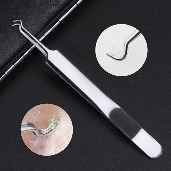 Acne Remover Toolkit Blackhead Pimple Cleaning Needles Comedones Squeezing Tweezers Facial Kit Beauty Care Makeup Tools BEMP01-1