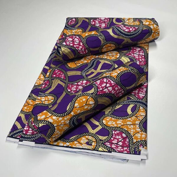 2021 African Gold Wax Fabric 100% cotton High Quality Nigeria Fabric Wax Print Ankara Wax For Sewing 6yards Women Fabric