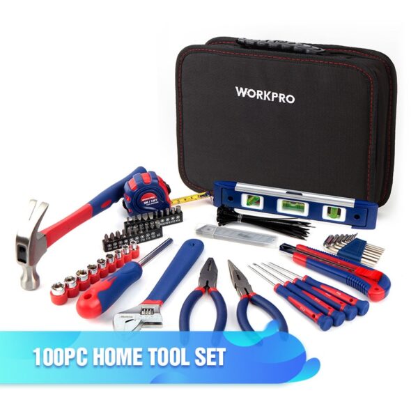 WORKPRO Home Tool Set Household Tool Kits Socket Set Screwdriver Set Home Repair Tools for DIY Hand Tools