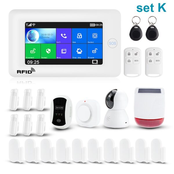 Awaywar Alarm System supports WiFi and GSM for Smart home Security Burglar compatible with Tuya IP Camrea