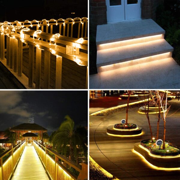 100 LED Solar Light String Outdoor Waterproof for Garden Decoration Solar Powered Lamp Rope Strip Fairy Lights Christmas Wedding