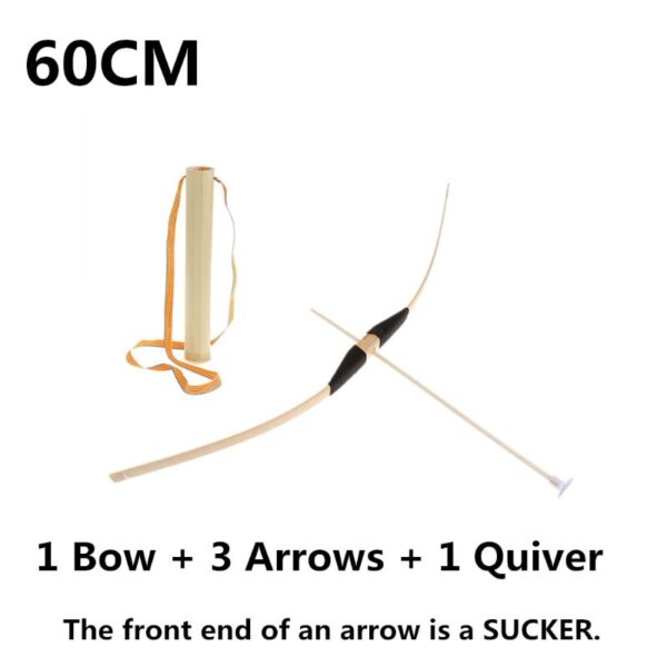 Safe Bamboo Bow And Arrow Toy Set Hero Cosplay Outdoor Sports Kids Toy Gift Boy Favors Craft