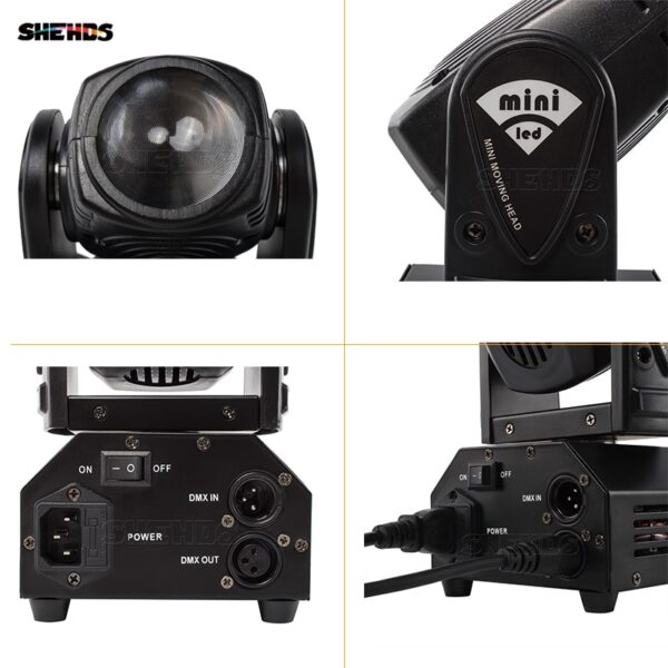 Hot Sell mini LED 10W Spot Beam Moving Head Light Lyre DMX512 Stage Light Stroboscope For Home Entertainment Professional Stage