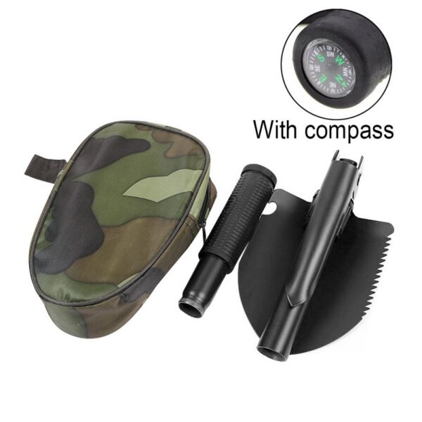 Military Portable Folding Shovel Multifunction Stainless Steel Survival Spade Trowel Garden Camping Outdoor Tool Garden Tools