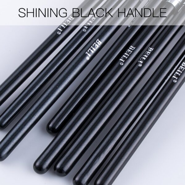 BEILI Professional 8pcs Classic Natural Eye Makeup Brushes Set Eye Shadow Eyebrow Blending Smokey Black Beauty Make up Brushes