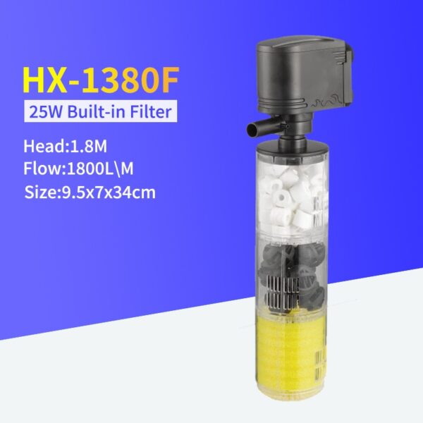 1000-3500L/H Submersible Water Internal Filter Pump EU Plug For Aquarium Fish Tank Aquario Accessory Aquatic Pet Filters Supply