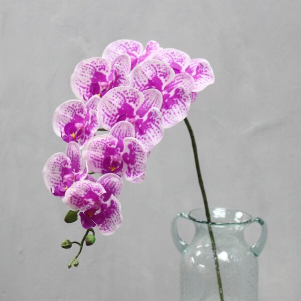 9 Head Real Touch PU Latex Phalaenopsis Artificial Flower Orchid Home Decor Bedroom Potted Plants DIY Wedding Material Wholesale