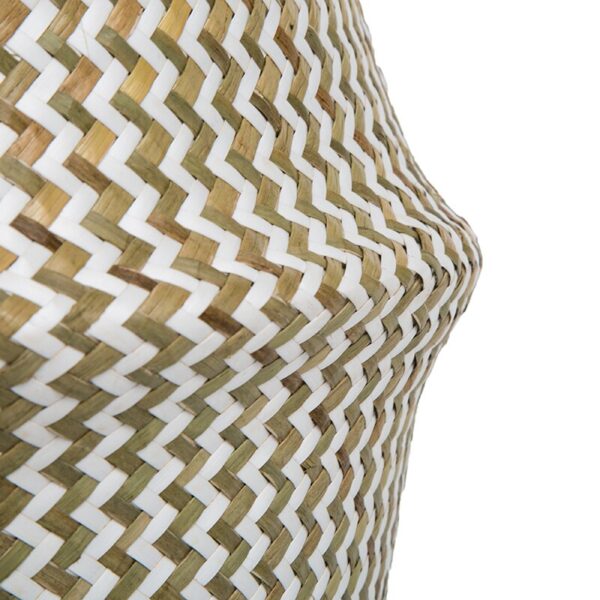 22/32/38cm Handmade Bohemia Storage Baskets Seagrass Wicker Basket Large Garden Flower Pot Laundry Storage Container Toy Holder