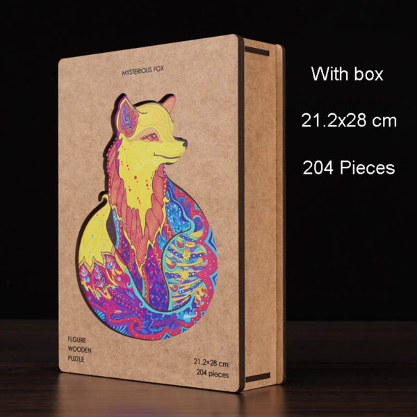 Wooden Puzzle For Kids Children DIY Wooden Puzzles Each Piece Is Animal Shaped Christmas Gift Wooden Jigsaw Puzzle Dropshipper