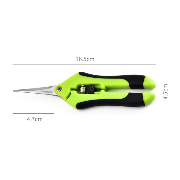 Garden Household Potted Weed Branches Small Scissors Pruning Shears Fruit Picking Scissors Gardening Tools Steel Blades