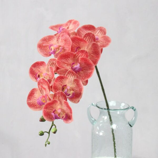 9 Head Real Touch PU Latex Phalaenopsis Artificial Flower Orchid Home Decor Bedroom Potted Plants DIY Wedding Material Wholesale