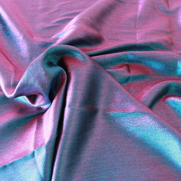 Gorgeous Iridescent jacquard fabric metallic yarn polyester fabric fashion DIY clothing bags 150cm wide by yard