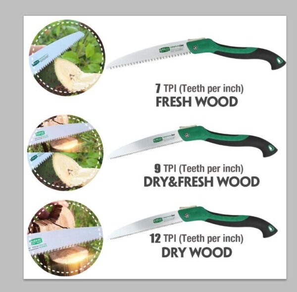 LAOA Garden Pruning Tools SK5 Blade Shear Portable Outdoor Folding Saw Felling Handsaw