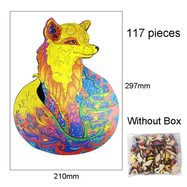 Wooden Puzzle For Kids Children DIY Wooden Puzzles Each Piece Is Animal Shaped Christmas Gift Wooden Jigsaw Puzzle Dropshipper